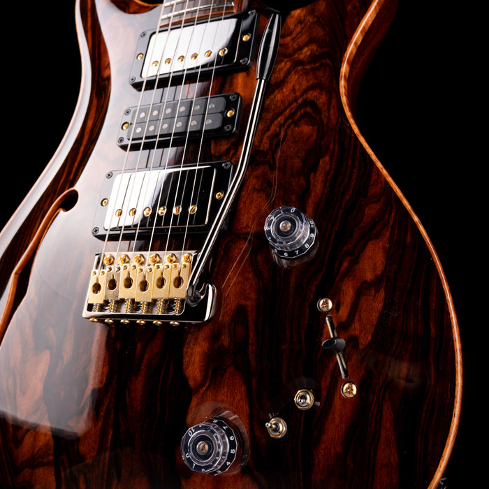 Pre Owned 2022 PRS Private Stock Special Semi-Hollow Macassar Ebony Top With OHSC