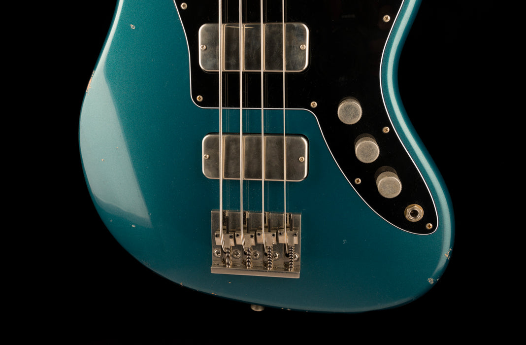 Fano Oltre JM4 Bass Light Distress Ocean Turquoise with Gig Bag
