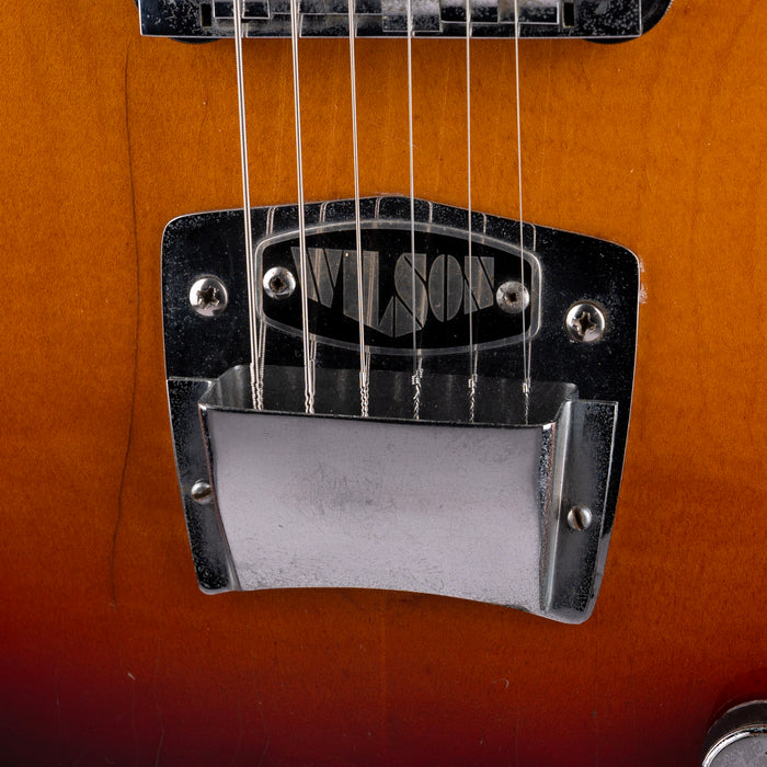Pre-Owned Vintage Wilson Semi-Hollow Electric Guitar Sunburst with Gig Bag
