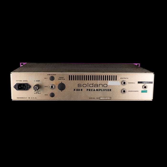 Pre-Owned Soldano X88R Rusty Anderson Modified Preamp Rack Mount Rusty