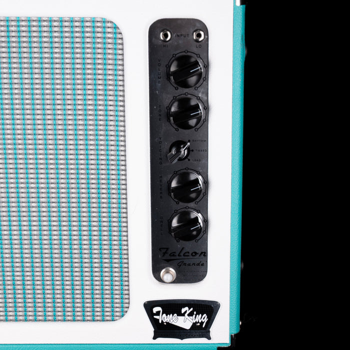 Used Tone King Falcon Grande Turquoise Guitar Amp Combo With Footswitch