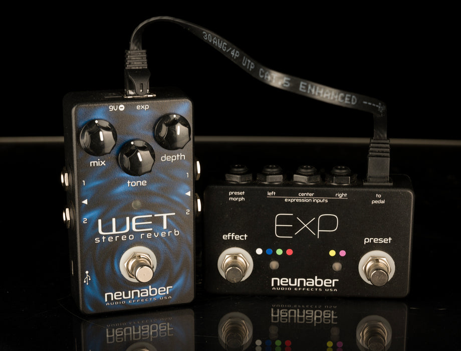 Used Neunaber Wet Reverb Pedal with Expander Controller Pedal and Cable