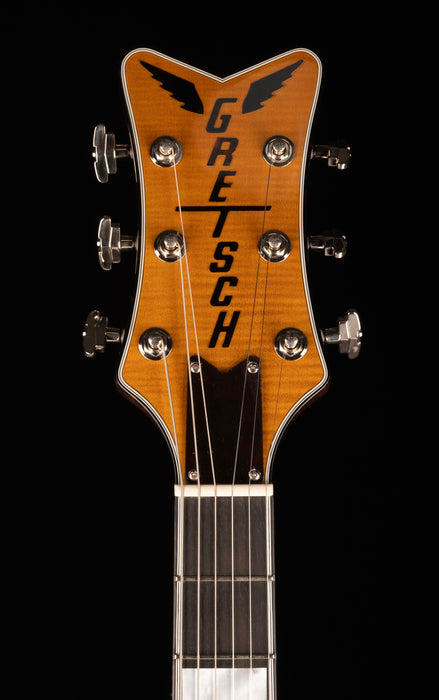Used Gretsch G6134TFM-NH Nigel Hendroff Signature Penguin Amber Flame With OHSC