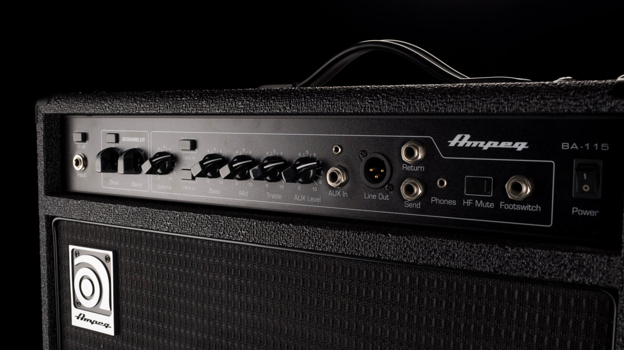 Used Ampeg BA-115 Bass Amp Combo