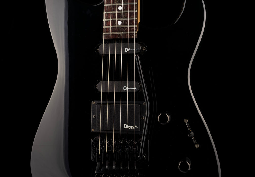 Used Charvel Charvette HSS Black Made in Japan with OHSC