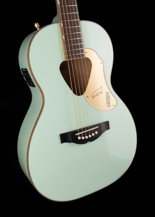 Used Gretsch G5021E Rancher Penguin Parlor Acoustic Electric Guitar Mint Metallic