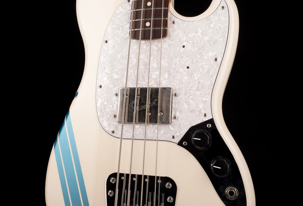 Used Fender Pawn Shop Mustang Bass Olympic White