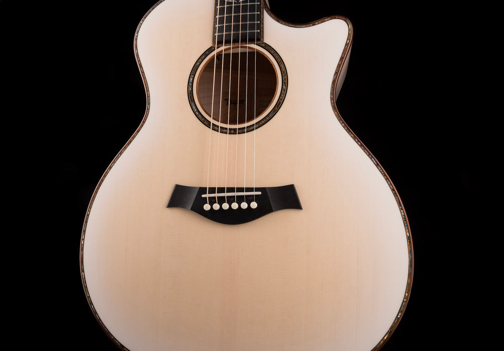 Taylor Custom Grand Auditorium C14ce Whitepearl Burst Catch Event # 22 With Case