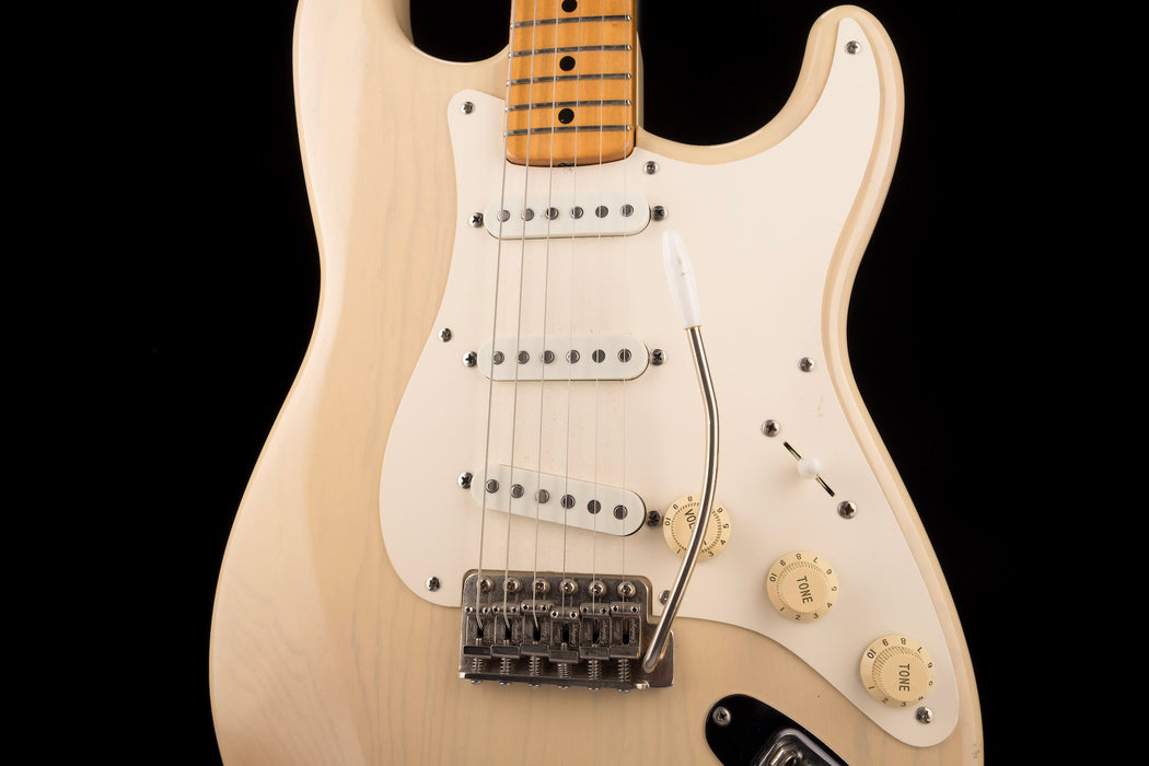 Used Custom Partscaster Fender Authentic Neck and Grover Jackson Body Blonde with Gig Bag