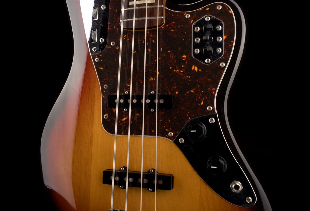 Pre Owned 2008 Fender Jaguar Bass Crafted in Japan 3-Tone Sunburst With Case
