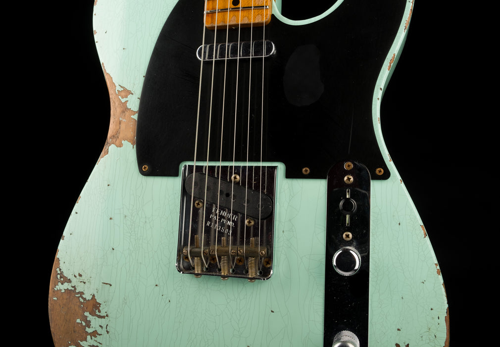 Pre Owned Fender Custom Shop 1952 Telecaster Heavy Relic Surf Green with OHSC
