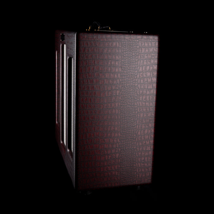 Magnatone Point to Point Varsity Reverb Cathedral Burgundy Guitar Amplifier Combo with Cover