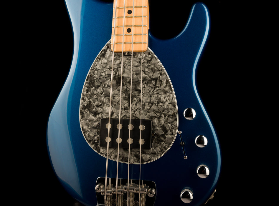 Pre Owned Ernie Ball Music Man Sterling 4-String Pearl Blue Bass With Case