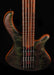 Mayones Patriot Tank 5 String Bass Guitar Flame Top Transparent Green with Case