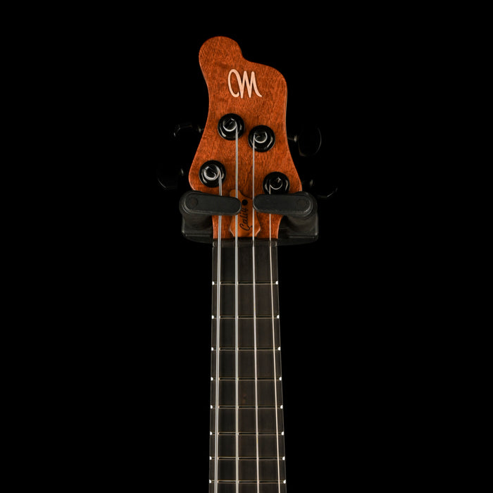 Mayones Cali4 Bass (17.5" Scale) Quilted 5A Mahogany Top Swamp Ash Back Ebony Board With Case