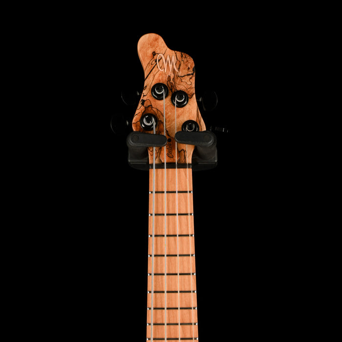 Mayones Cali4 Bass (17.5" Scale) 3A Spalted Maple Top Swamp Ash Back Maple Board With Case
