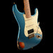 Pre Owned 2021 Xotic Guitars XSC-2 LPB Lake Placid Blue Over Sunburst Heavy Relic With Case