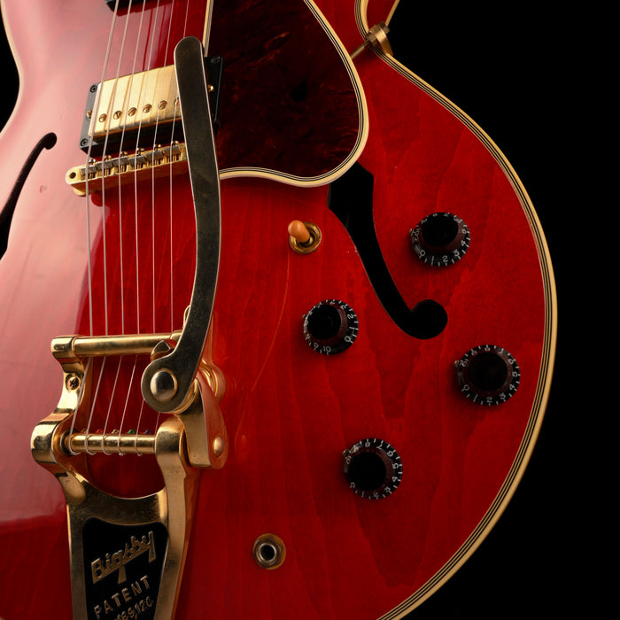Pre Owned 2015 Gibson Memphis ES-355 Cherry With Bigsby With OHSC