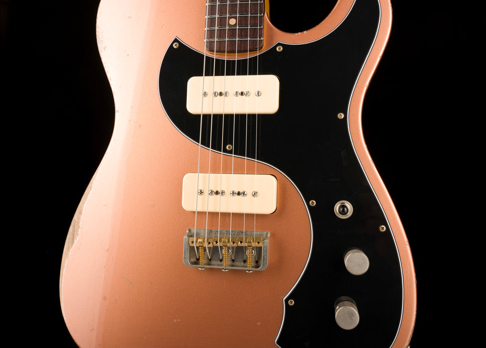 Fano Oltre TC6 P-90 Medium Distress Copper with Gig Bag