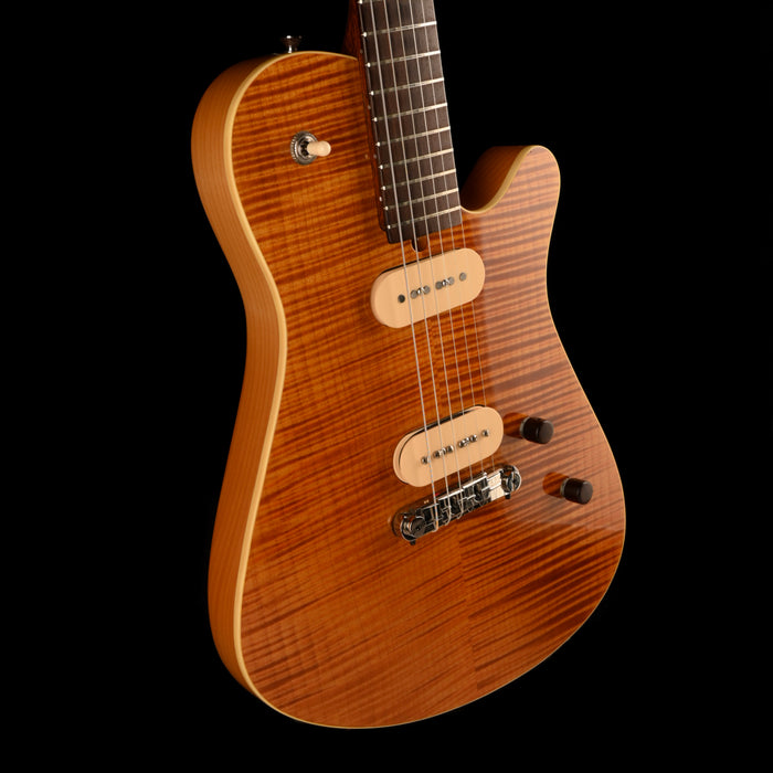Pre Owned 2009 Rob Allen Single Cutaway Amber Electric Guitar With OHSC