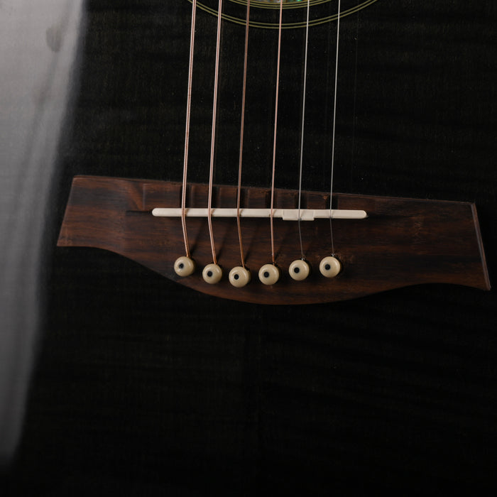 Used Ibanez AEF30E Trans Black Acoustic Electric Guitar with HSC