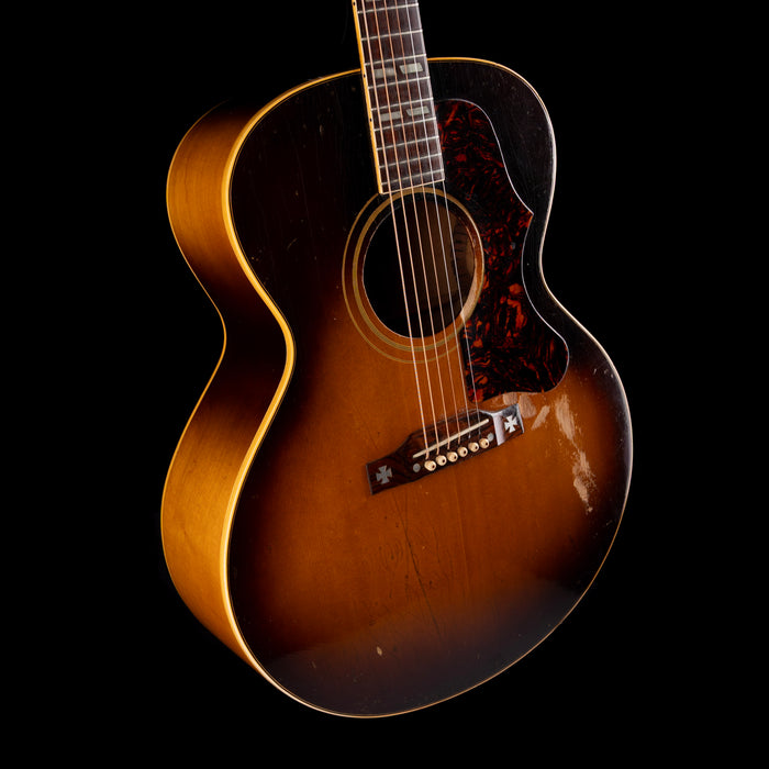 Vintage 1957 Gibson J-185 Sunburst Acoustic Guitar With OHSC