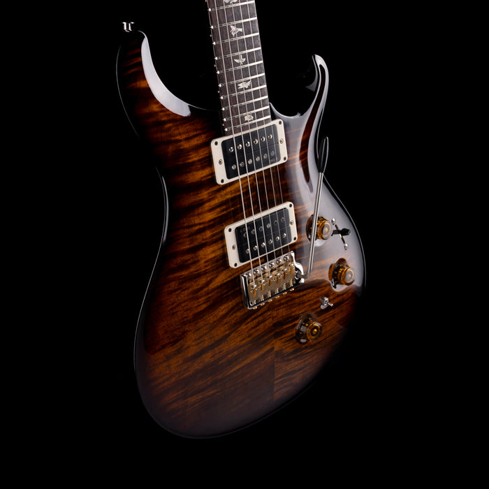 PRS Core Custom 24 Piezo Pattern Thin Black Gold Wraparound Burst Electric Guitar With Case