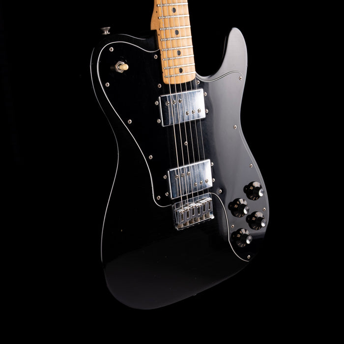 Vintage 1974 Fender Telecaster Deluxe Black With OHSC