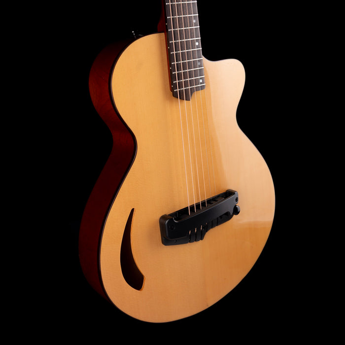 Pre Owned 2004 Willcox Guitars Lightwave Atlantis Thinline Natural Electric Guitar with Gig Bag