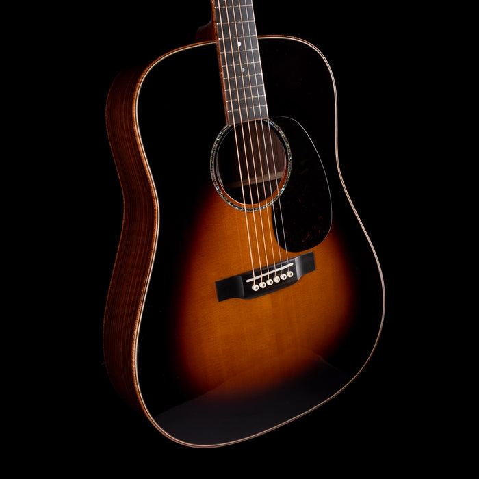Pre Owned Martin Custom Shop Dreadnaught/000 Style 28 Indian Rosewood Sunburst With OHSC