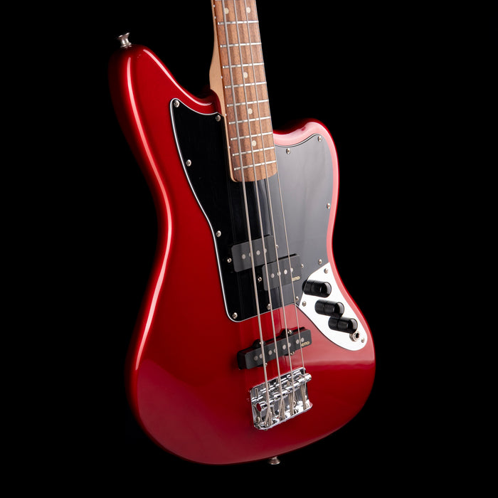 Pre Owned Squier Vintage Modified Jaguar Short Scale Bass Candy Apple Red With Gig Bag