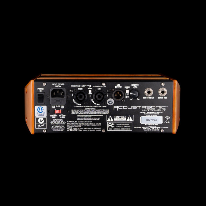 Pre Owned Fender Acoustasonic Ultra Light Guitar Amp Head With 2x8" Ultra Light Cabinet