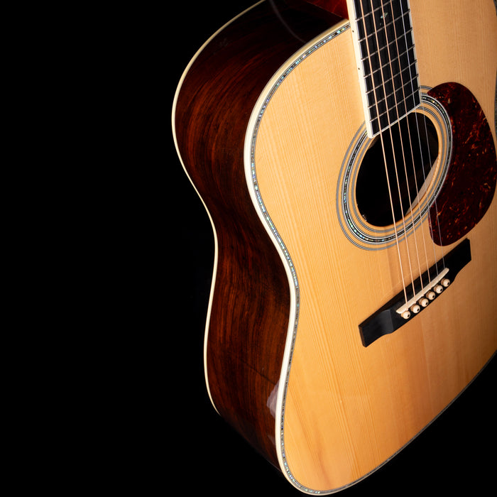 Pre Owned 2009 M.J. Franks Dreadnaught Adirondack-Brazilian Acoustic-Electric Guitar With OHSC