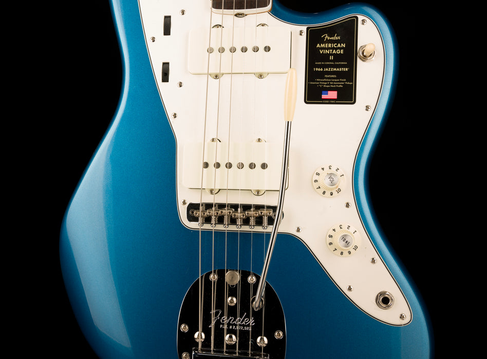 Pre Owned Fender American Vintage II 1966 Jazzmaster Lake Placid Blue With OHSC