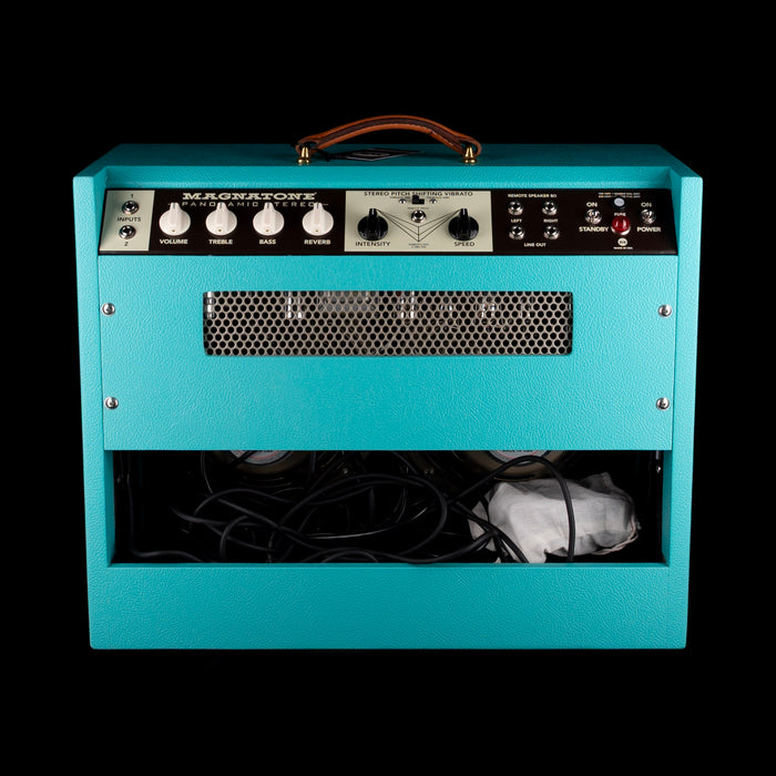 Magnatone Limited Edition Panoramic Stereo Teal Guitar Amp Combo
