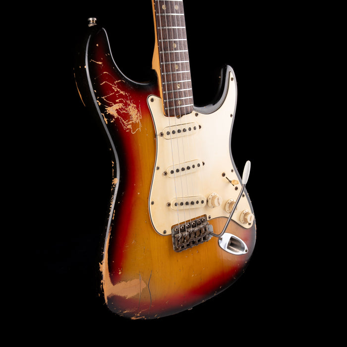 Vintage 1970 Fender Stratocaster 3-Tone Sunburst With Soft Case