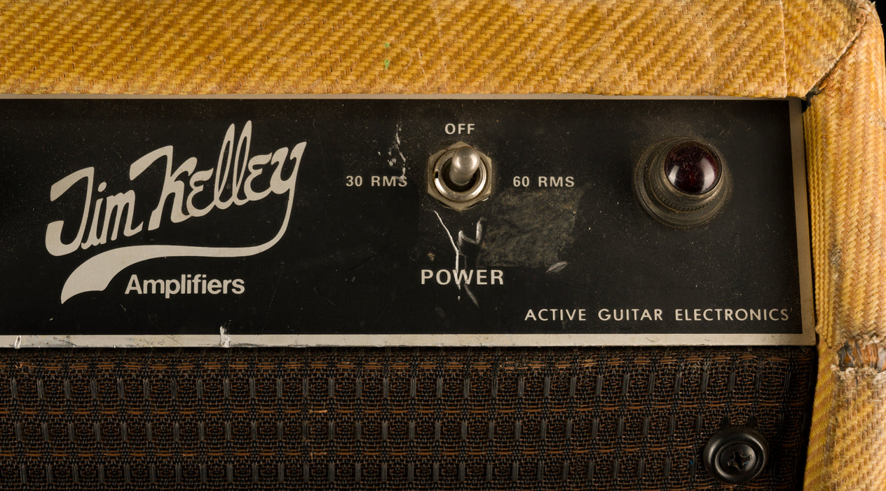 Pre Owned 1979 Jim Kelley 30/60 Reverb Guitar Amp Combo Tweed