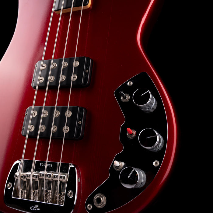 Pre-Owned 1982 G&L L-2000 Series E Fretless Bass Cherry Red With OHSC