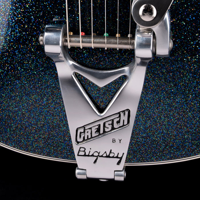 Gretsch Custom Shop Masterbuilt Gonzalo Madrigal G6128CS 1959 Duo Jet NOS Black Holoflake With Case
