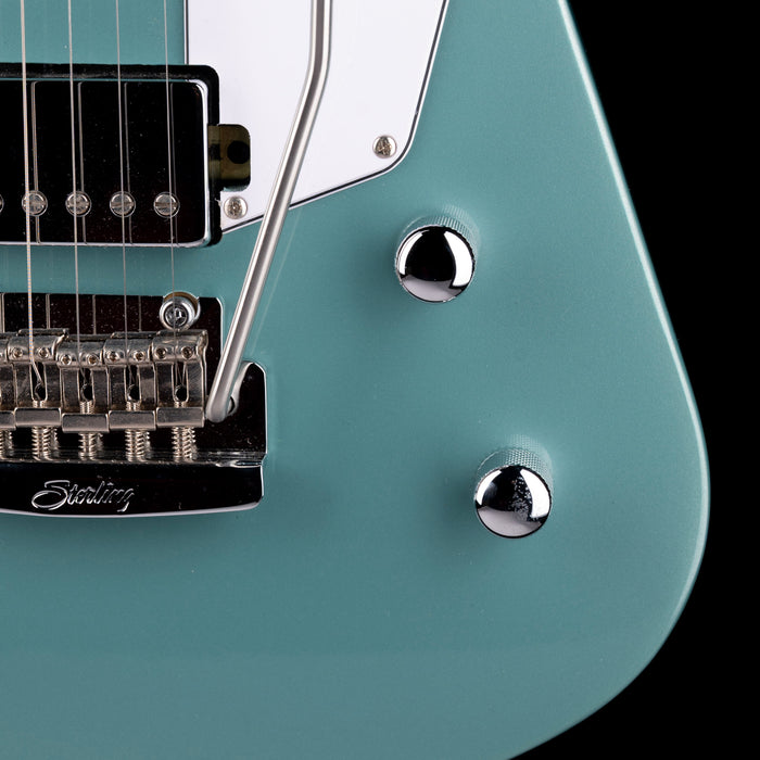 Used Sterling by Music Man Mariposa Dorado Green with Hardshell Case