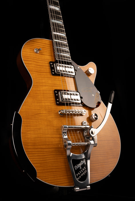 Used Gretsch G6134TFM-NH Nigel Hendroff Signature Penguin Amber Flame With OHSC