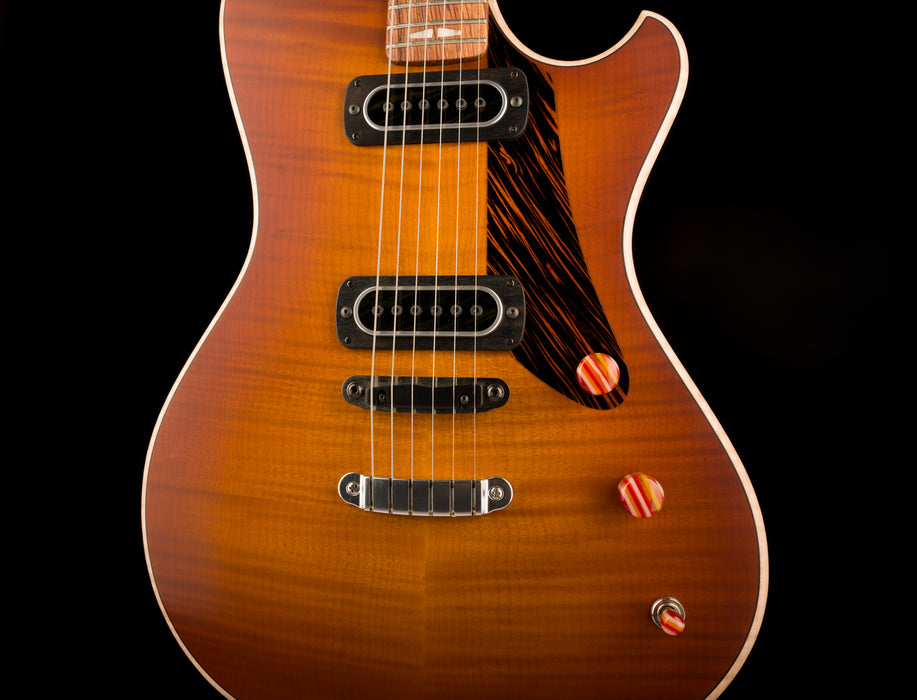 Powers Electric A-Type Select Hardtail Sweet Tea Orange Hand-Rubbed with Softshell Case