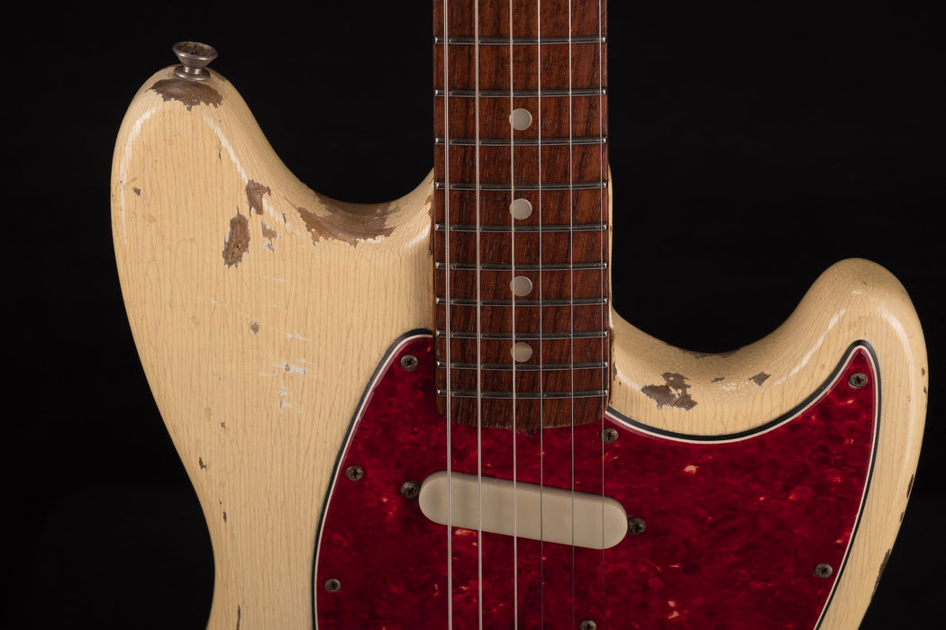 Pre Owned 1966 Fender Musicmaster Olympic White With Gig Bag