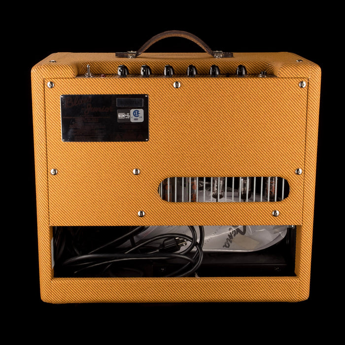 Pre Owned Fender Blues Junior Lacquered Tweed Guitar Amp Combo With Cover