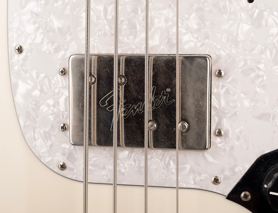 Used Fender Pawn Shop Mustang Bass Olympic White