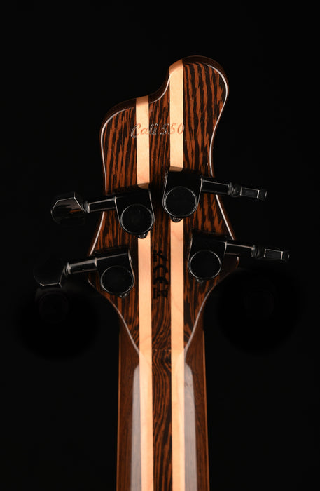 Mayones Cali4 Bass (17.5" Scale) Swamp Ash Body Triskelion Top Natural with Case - IN STOCK!!!
