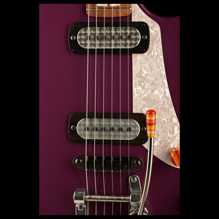 Powers Electric A-Type Aubergine Closeup Pickups