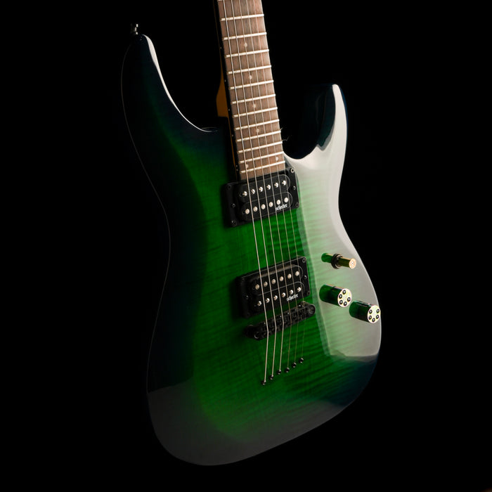 Used Schecter Elite C-6 Aqua Burst Electric Guitar With Gig Bag