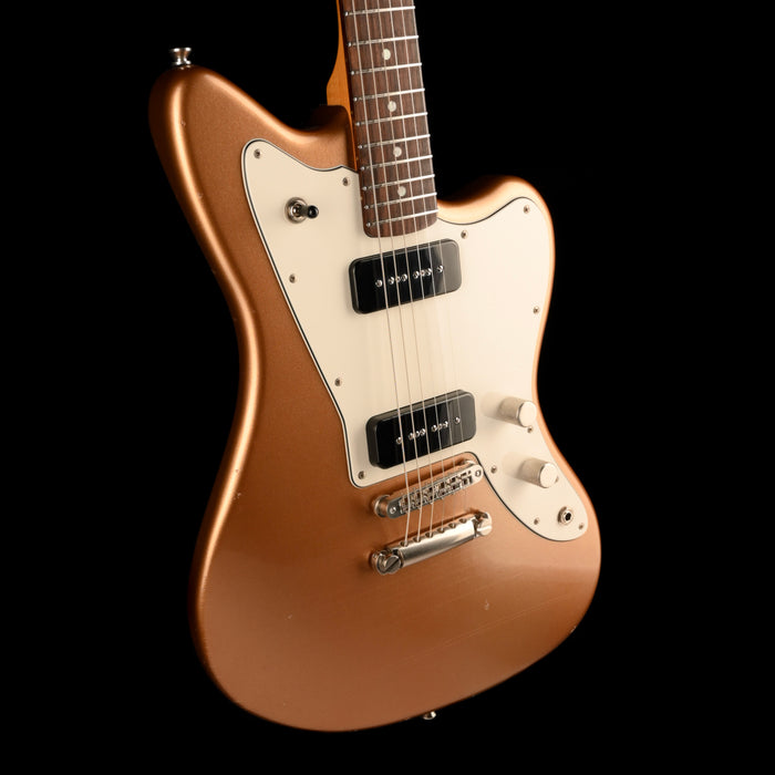 Fano Oltre Series JM6 P90 Light Distress Firemist Gold With Gig Bag