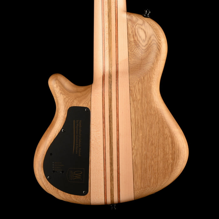 Mayones Cali4 Bass (17.5" Scale) 3A Spalted Maple Top Swamp Ash Back Maple Board With Case